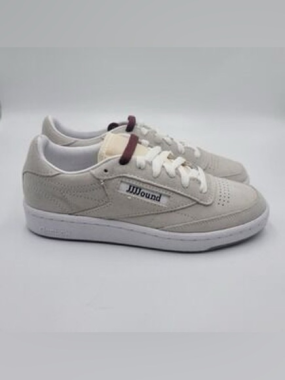 Kids Neutral Beige Suede Sneakers